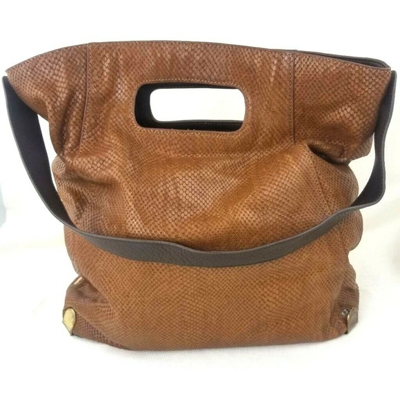 Vince Camuto Handbags - Vince Camuto Brown Leather Purse Snake BOHO